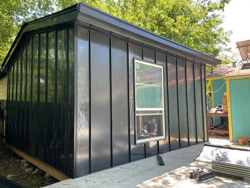 Black standing seam metal wall panels for Metal Roof Installation in Willoughby Hills